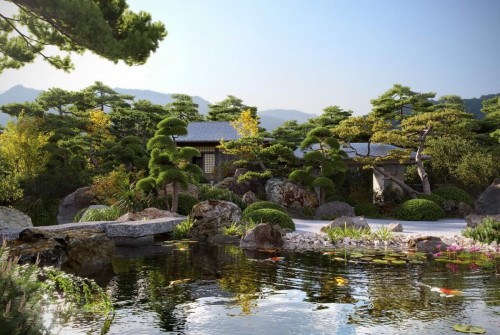 Thiết kế sân vườn phong cách Nhật Bản đẹp tinh tế